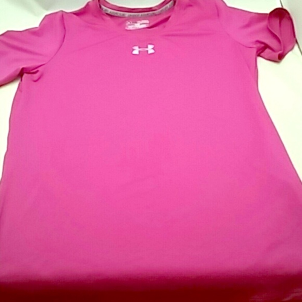 Under armour pink athletic shirt